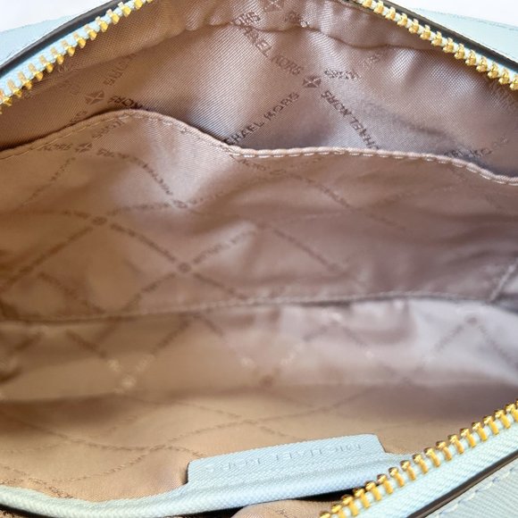 Michael Kors Jet Set Item East West Chain Crossbody Shoulder Bag Vista Blue - Picture 9 of 12